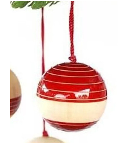 Très belles décorations de Noël en bois laqué par des artisans indiens