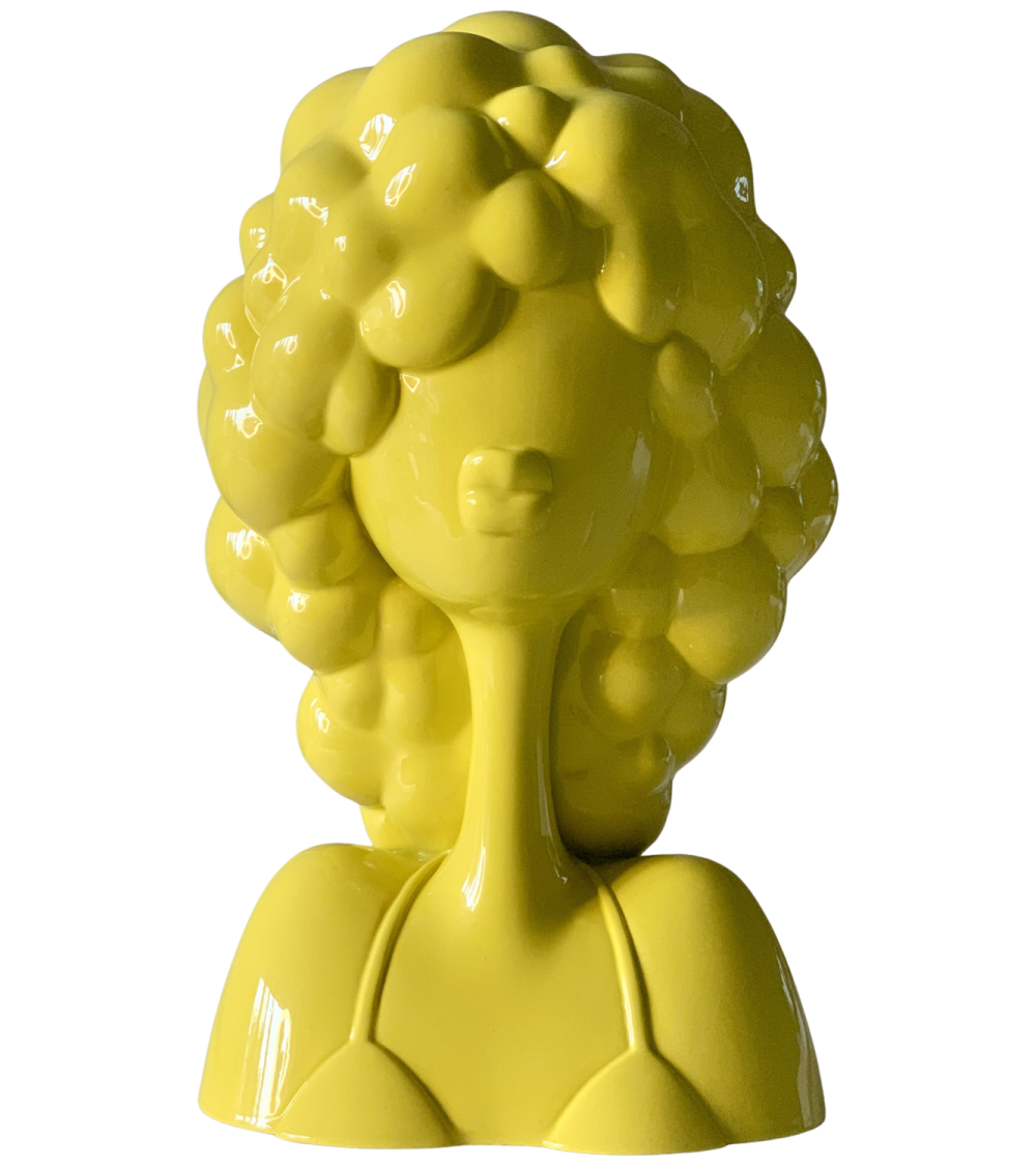 Belle Sculpture contemporaine en résine pleine de Caroline Montigneaux