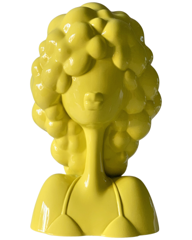 Belle Sculpture contemporaine en résine pleine de Caroline Montigneaux