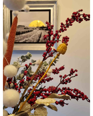 Photo surréaliste de la route de Champigny à Parnay orné du soleil or