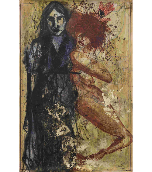 Kurdistan 4 – Digigraphie Zehra Doğan | Œuvre sur carte