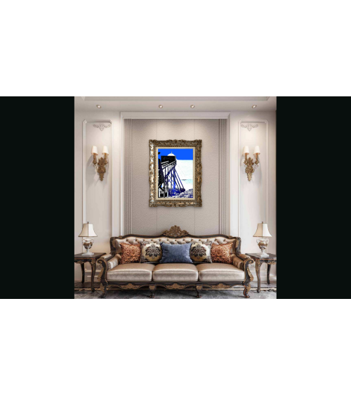 Digigraphie BLUE PÊCHERIE – Édition Limitée | LEV Arts Contemporains