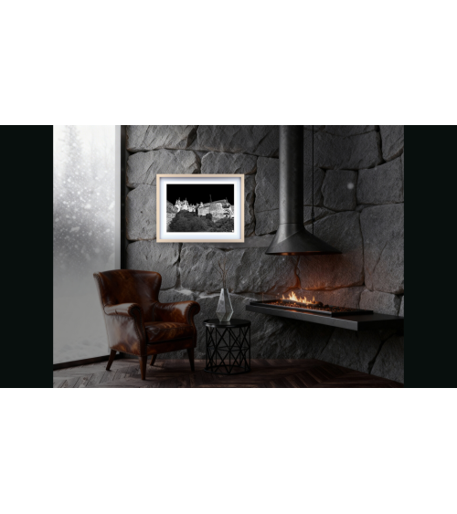 Digigraphie MONTREUIL BELLAY BLACK – Édition Limitée | LEV Arts Contem