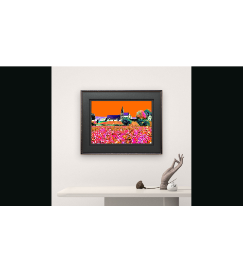 Digigraphie PARNAY ORANGE – Édition Limitée | LEV Arts Contemporains