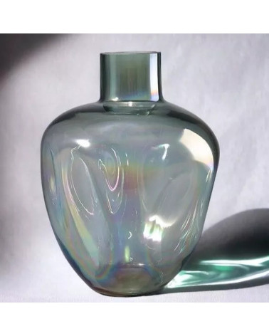Vase Sopla holographique en verre soufflé