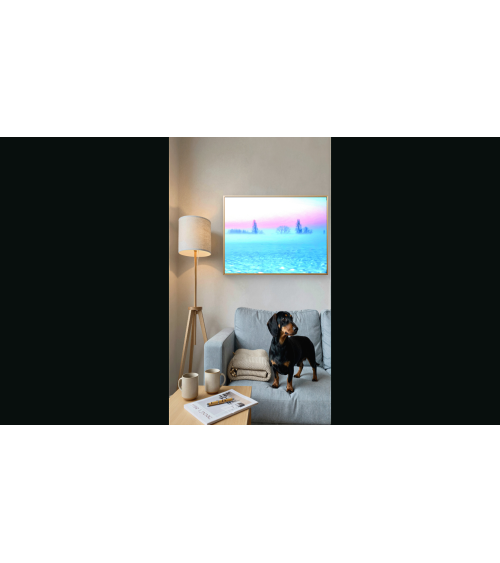 Cold Bizay, photographie surréaliste d'un paysage neigeux et glacial.