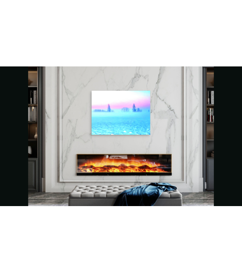 Cold Bizay, photographie surréaliste d'un paysage neigeux et glacial.