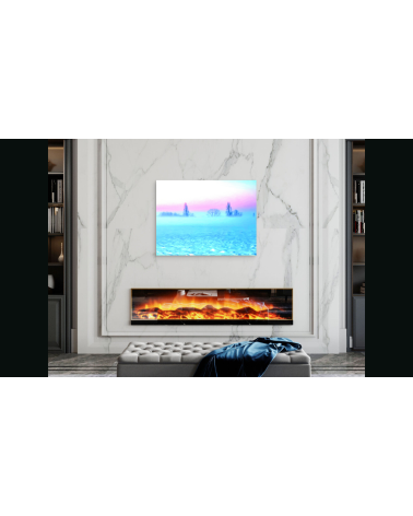 Cold Bizay, photographie surréaliste d'un paysage neigeux et glacial.