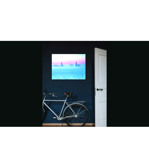 Cold Bizay, photographie surréaliste d'un paysage neigeux et glacial.