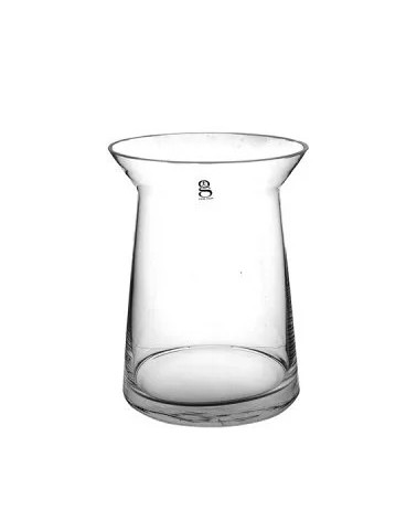 Vase conique en verre