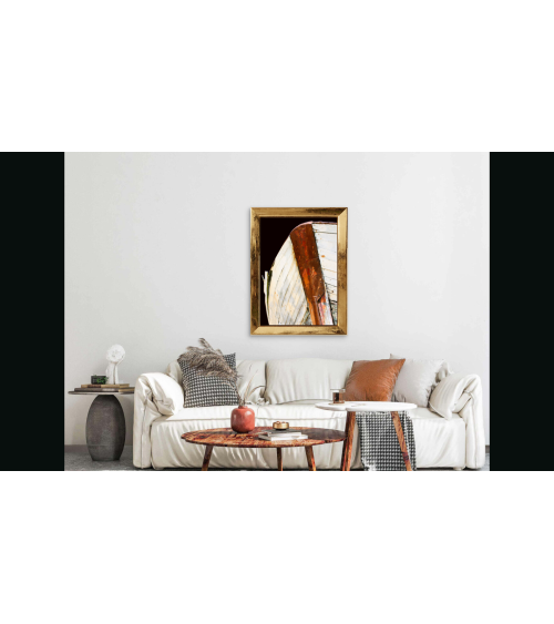 "Fière agonie" symbolise la destruction lente d'un bateau abandonné.