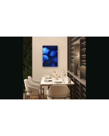 Deep Blue – Photographie d’art méduses en digigraphie limitée