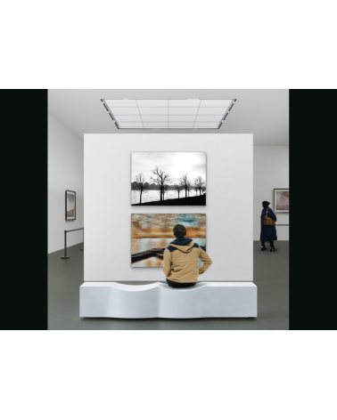 Loire saumuroise noir et blanc – Digigraphie Oksana Chilikina