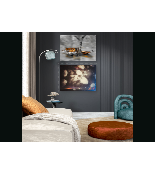 La Toue cabanée – Digigraphie Loire | Oksana Chilikina