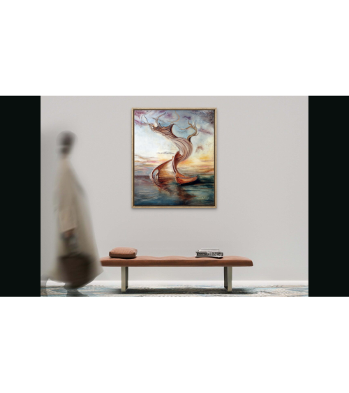 Tableau huile sur toile "Ascension" — Claire Laloux | Madeleine Home D