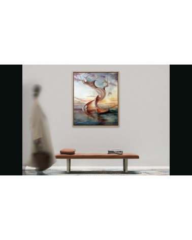 Tableau huile sur toile "Ascension" — Claire Laloux | Madeleine Home D