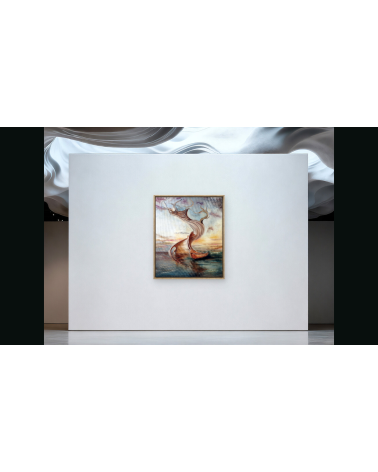 Tableau huile sur toile "Ascension" — Claire Laloux | Madeleine Home D