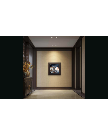 "L'Ennui" — Huile sur toile 60×60 cm de l'artiste belge Claire Laloux.