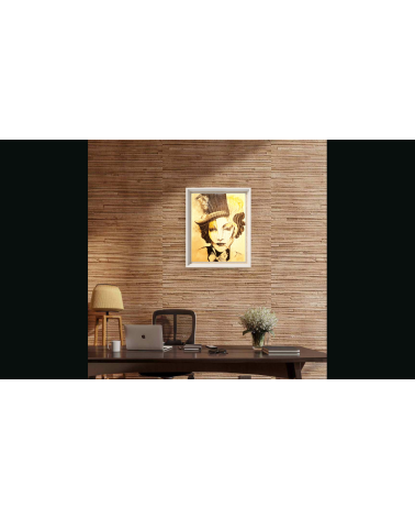 Tableau huile "Mamarlene" hommage Marlene Dietrich — Claire Laloux
