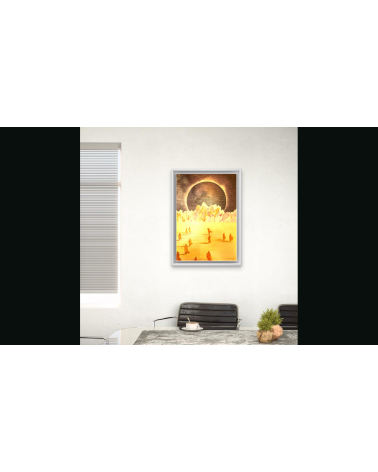 Tableau huile "Vers la Glaciation" — Claire Laloux | LEV Arts Contempo