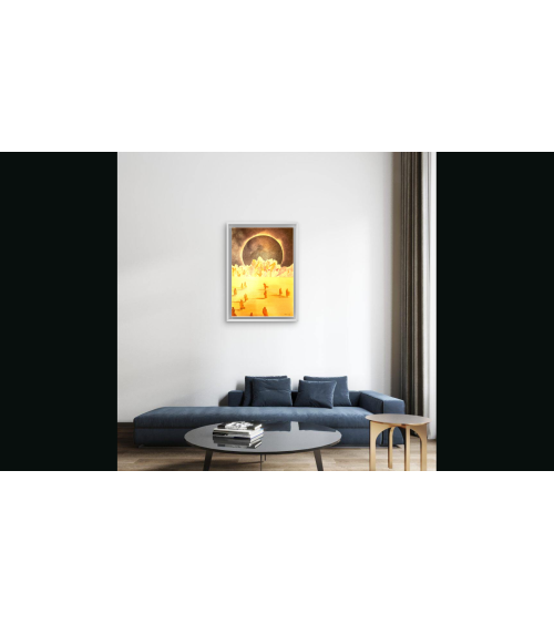 Tableau huile "Vers la Glaciation" — Claire Laloux | LEV Arts Contempo