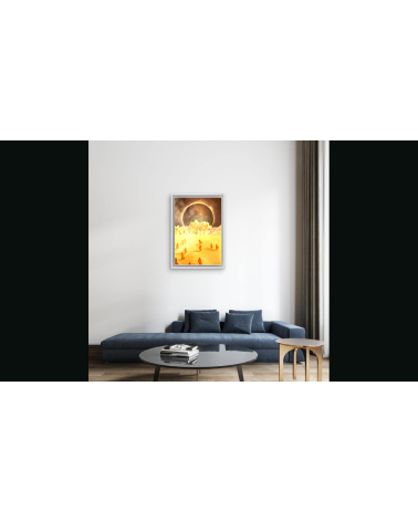 Tableau huile "Vers la Glaciation" — Claire Laloux | LEV Arts Contempo