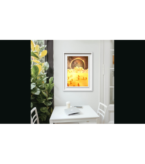 Tableau huile "Vers la Glaciation" — Claire Laloux | LEV Arts Contempo