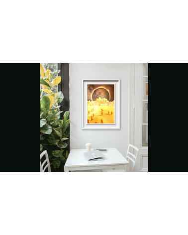 Tableau huile "Vers la Glaciation" — Claire Laloux | LEV Arts Contempo