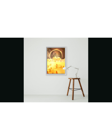 Tableau huile "Vers la Glaciation" — Claire Laloux | LEV Arts Contempo