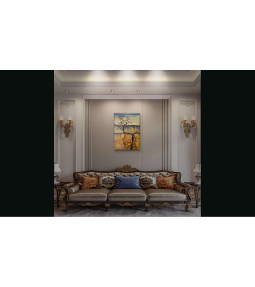 Tableau huile "De terre je suis" — Claire Laloux | Madeleine Home Desi