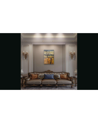 Tableau huile "De terre je suis" — Claire Laloux | Madeleine Home Desi