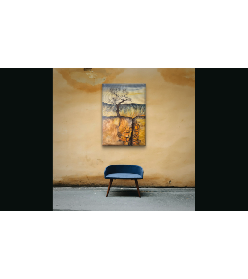 Tableau huile "De terre je suis" — Claire Laloux | Madeleine Home Desi