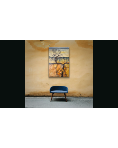 Tableau huile "De terre je suis" — Claire Laloux | Madeleine Home Desi