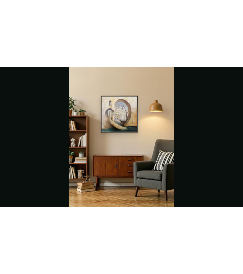 Tableau huile "Le Gardien du Phare" — Claire Laloux | Madeleine Home D