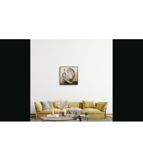 Tableau huile "Le Gardien du Phare" — Claire Laloux | Madeleine Home D