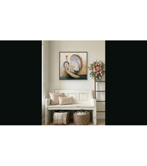 Tableau huile "Le Gardien du Phare" — Claire Laloux | Madeleine Home D