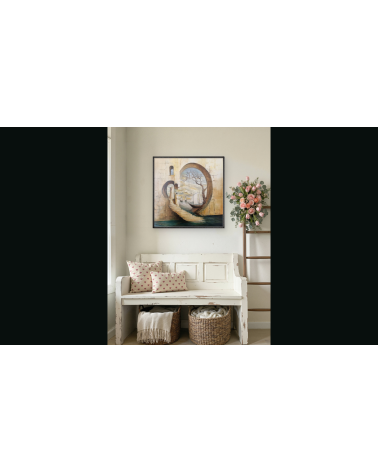 Tableau huile "Le Gardien du Phare" — Claire Laloux | Madeleine Home D