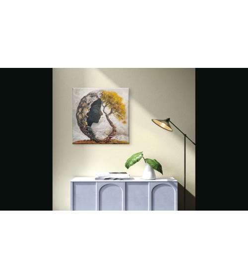 Tableau huile "L'Arbre de Vie" — Claire Laloux | Madeleine Home Design