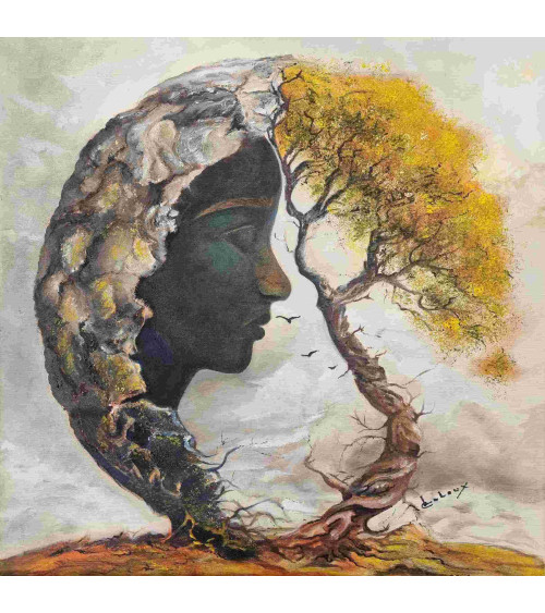 Tableau huile "L'Arbre de Vie" — Claire Laloux | Madeleine Home Design