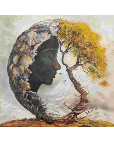 Tableau huile "L'Arbre de Vie" — Claire Laloux | Madeleine Home Design