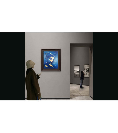 Tableau huile "Envolée des Songes" — Claire Laloux | Madeleine Home De