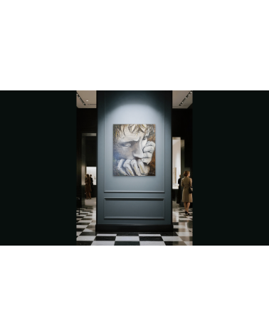 Tableau huile "Recherche de ma Vérité" — Claire Laloux | Madeleine Hom