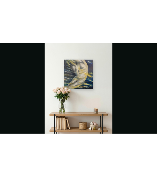 Tableau huile "Symbole de la Périodicité" — Claire Laloux | Madeleine