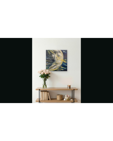 Tableau huile "Symbole de la Périodicité" — Claire Laloux | Madeleine