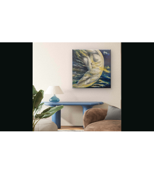 Tableau huile "Symbole de la Périodicité" — Claire Laloux | Madeleine