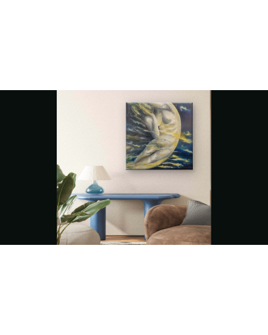 Tableau huile "Symbole de la Périodicité" — Claire Laloux | Madeleine