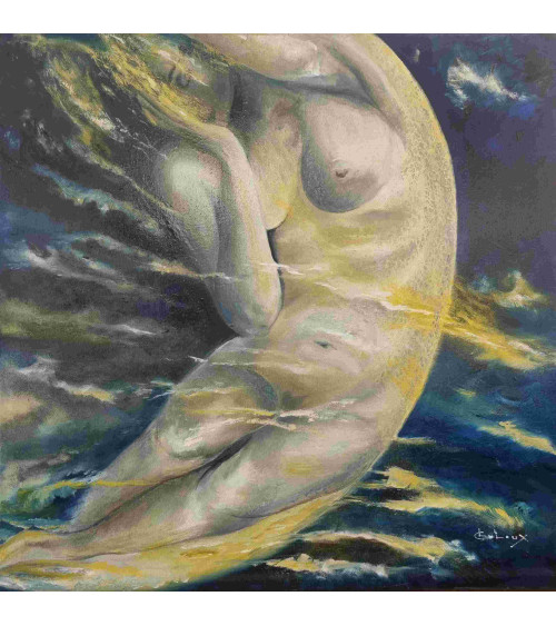 Tableau huile "Symbole de la Périodicité" — Claire Laloux | Madeleine