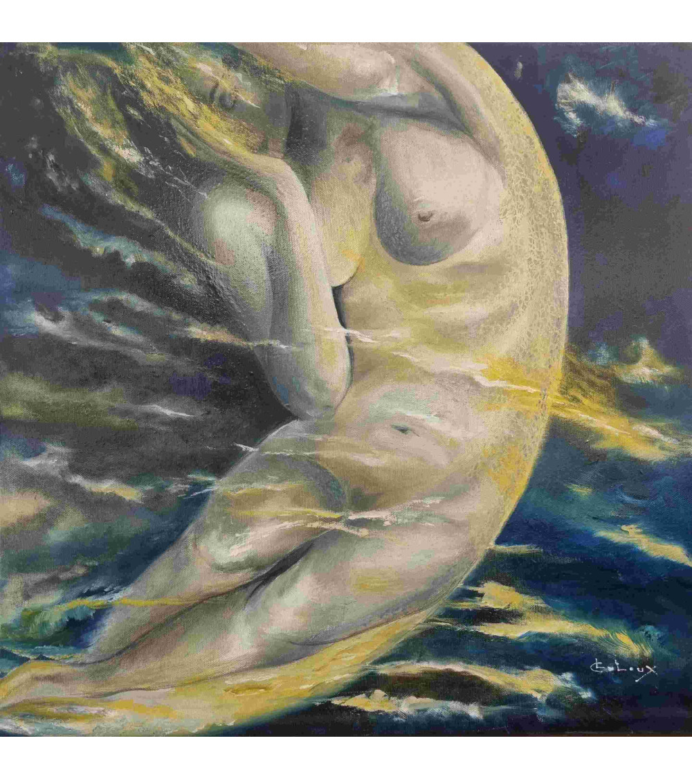 Tableau huile "Symbole de la Périodicité" — Claire Laloux | Madeleine