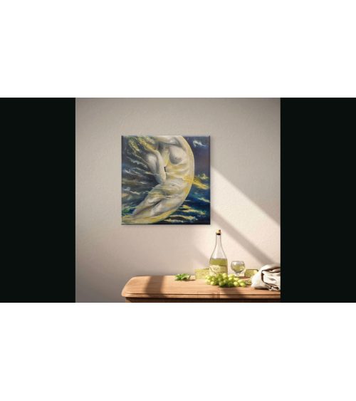 Tableau huile "Symbole de la Périodicité" — Claire Laloux | Madeleine