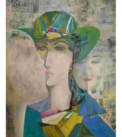 Tableau huile "Désir Inconscient" — Claire Laloux | Madeleine Home Des